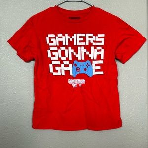 Red Gamers Gonna Game HX HardTen Clothing gamer Tee Boy’s t-shirt L